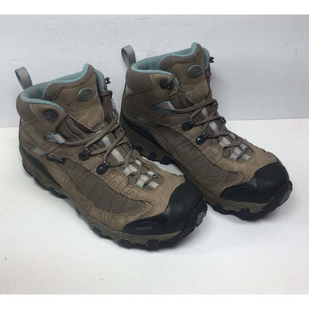 Oboz BDry hiking boots Womens Size 8.5 brown mid top waterproof‎ shoes